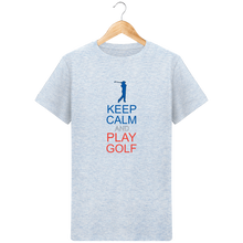 Charger l&#39;image dans la galerie, LET&#39;S GOLF IT - T-Shirt en coton bio KEEP CALM AND PLAY GOLF - idées cadeaux golf homme femme