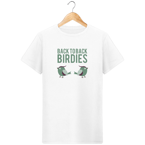 LET'S GOLF IT - T-Shirt en coton bio BACK TO BACK BIRDIES - idées cadeaux golf homme femme