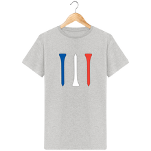 Charger l&#39;image dans la galerie, LET&#39;S GOLF IT - T-Shirt en coton bio TEES BLEU BLANC ROUGE 2 - idées cadeaux golf homme femme