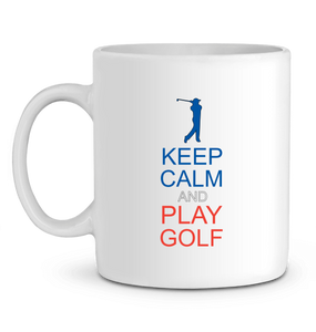 LET'S GOLF IT - Mug KEEP CALM AND PLAY GOLF - idées cadeaux golf homme femme