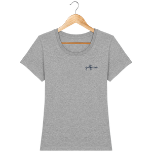 LET'S GOLF IT - T-Shirt en coton bio brodé GOLFEUSE - idées cadeaux golf homme femme