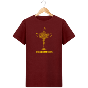 LET'S GOLF IT - T-Shirt en coton bio 2018 RYDER CHAMPIONS - idées cadeaux golf homme femme