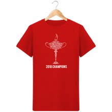 Charger l&#39;image dans la galerie, LET&#39;S GOLF IT - T-Shirt en coton bio 2018 RYDER CHAMPIONS - idées cadeaux golf homme femme